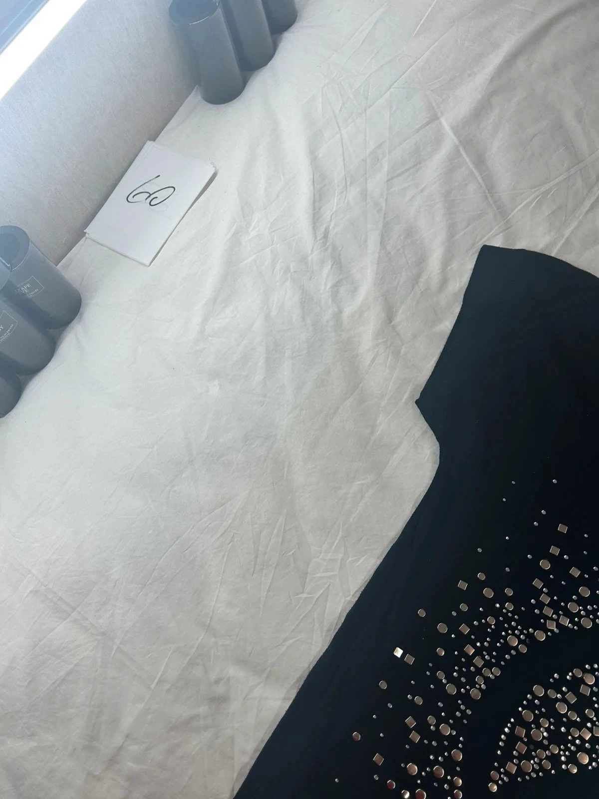 Enzoria zwarte jurk in viscose met berijpte peace and love-motieven – photo 3